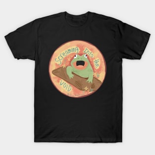 Frog screaming into the void T-Shirt